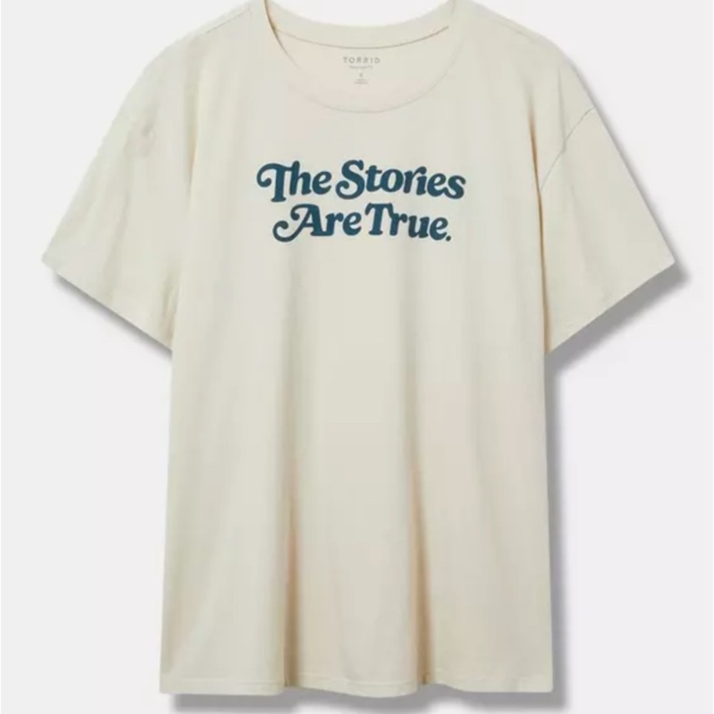 Torrid NWOT Stories Are True Relaxed Heritage Jersey Tee